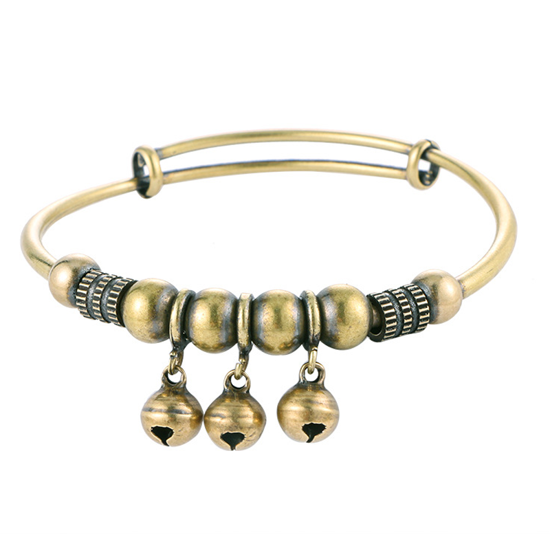 Push-Pull Adjustable Bell Bangle - Image 2