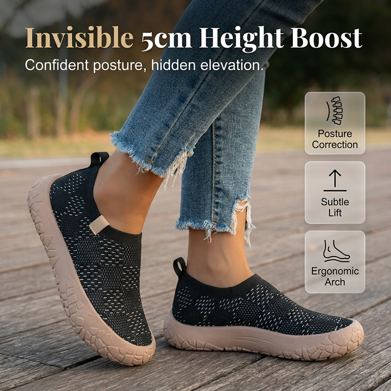 Comfortable Platform Sneakers with Hidden Heel - Image 3